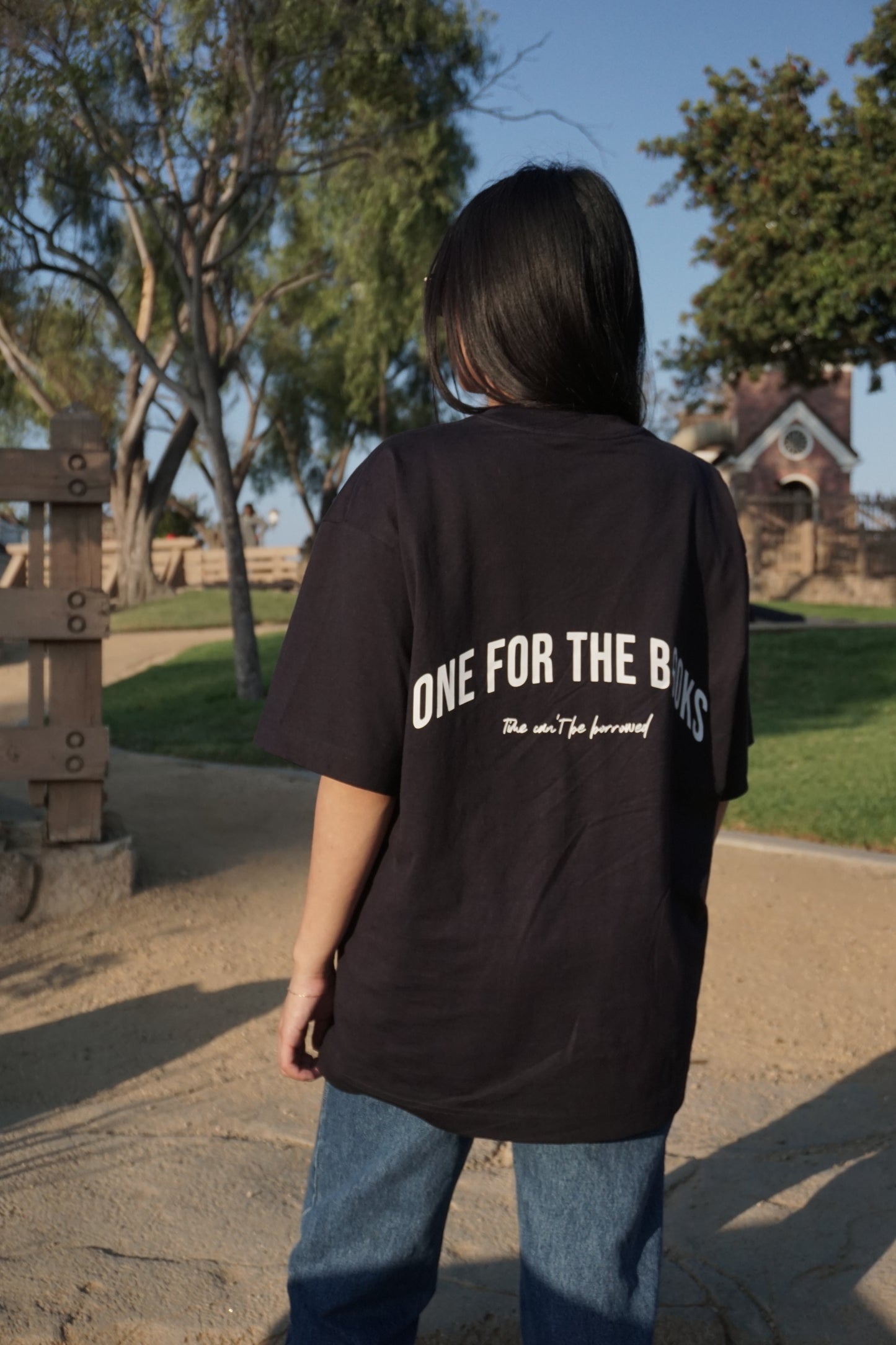 Time Can't Be Borrowed Box Tee (Midnight Blue)