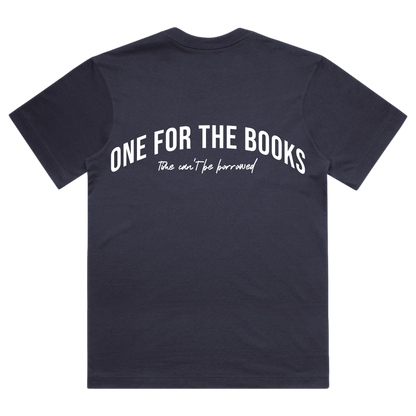 Time Can't Be Borrowed Box Tee (Midnight Blue)