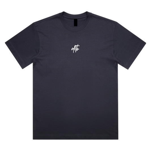 Time Can't Be Borrowed Box Tee (Midnight Blue)