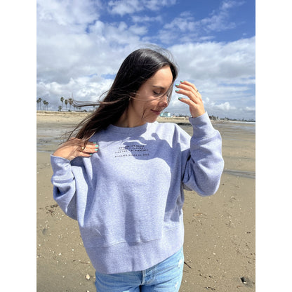 TCBB  OFTB x DesignerPri Crop Crewneck (Grey)